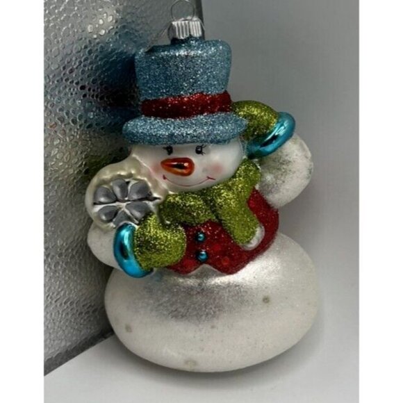 Celebrations Other - 2009 CELEBRATIONS BY RADKO DESIGNER SNOWMAN GLASS ORNAMENT